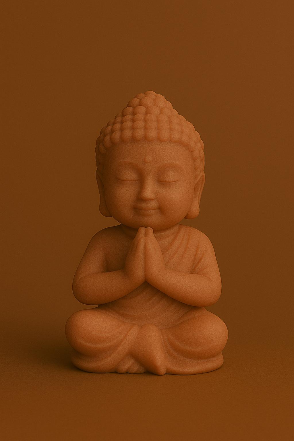 Bougie moulée Bouddha Pain d'Épices