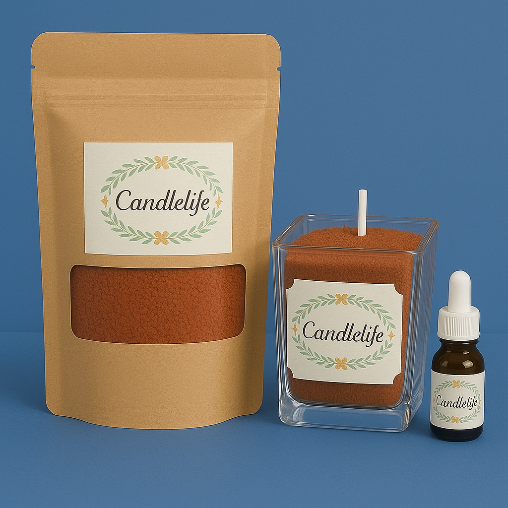 Kit bougie sable de cire Frangipane