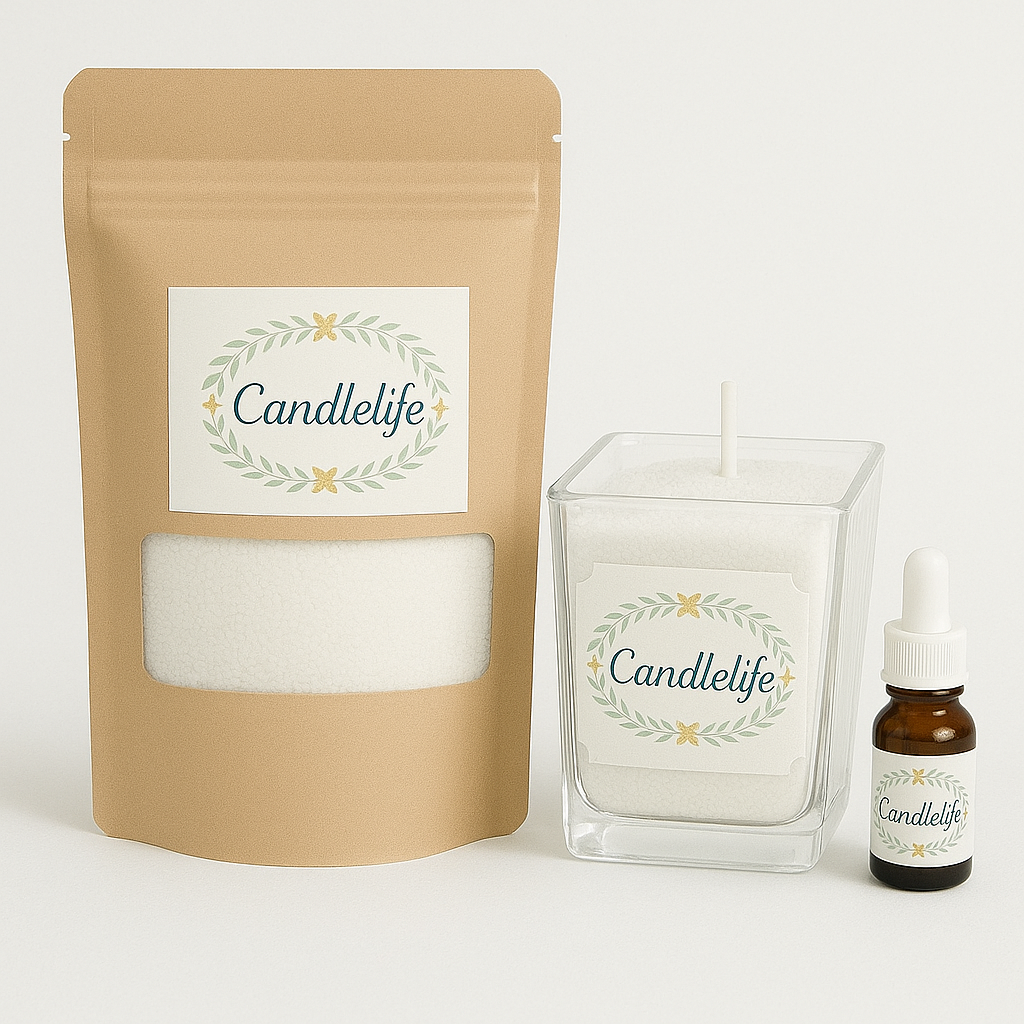 Kit bougie sable de cire Musc Coco