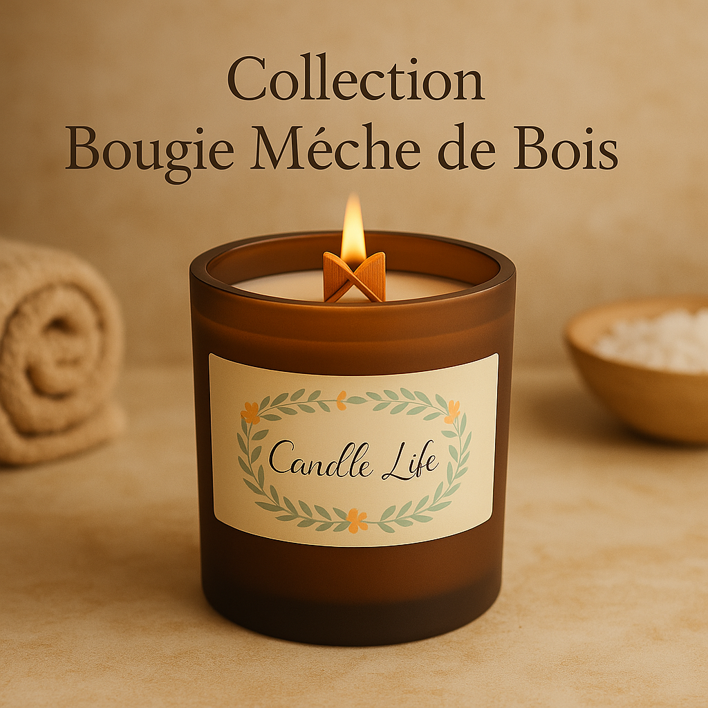 Collection Bougies à Mèche de Bois