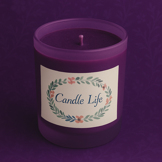 Bougie une mèche Caramel Myrtille