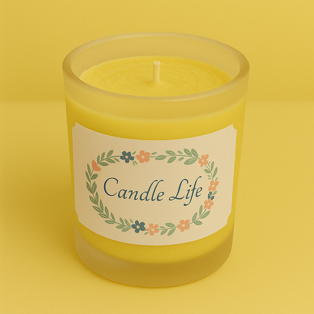 Bougie une mèche Citronnelle