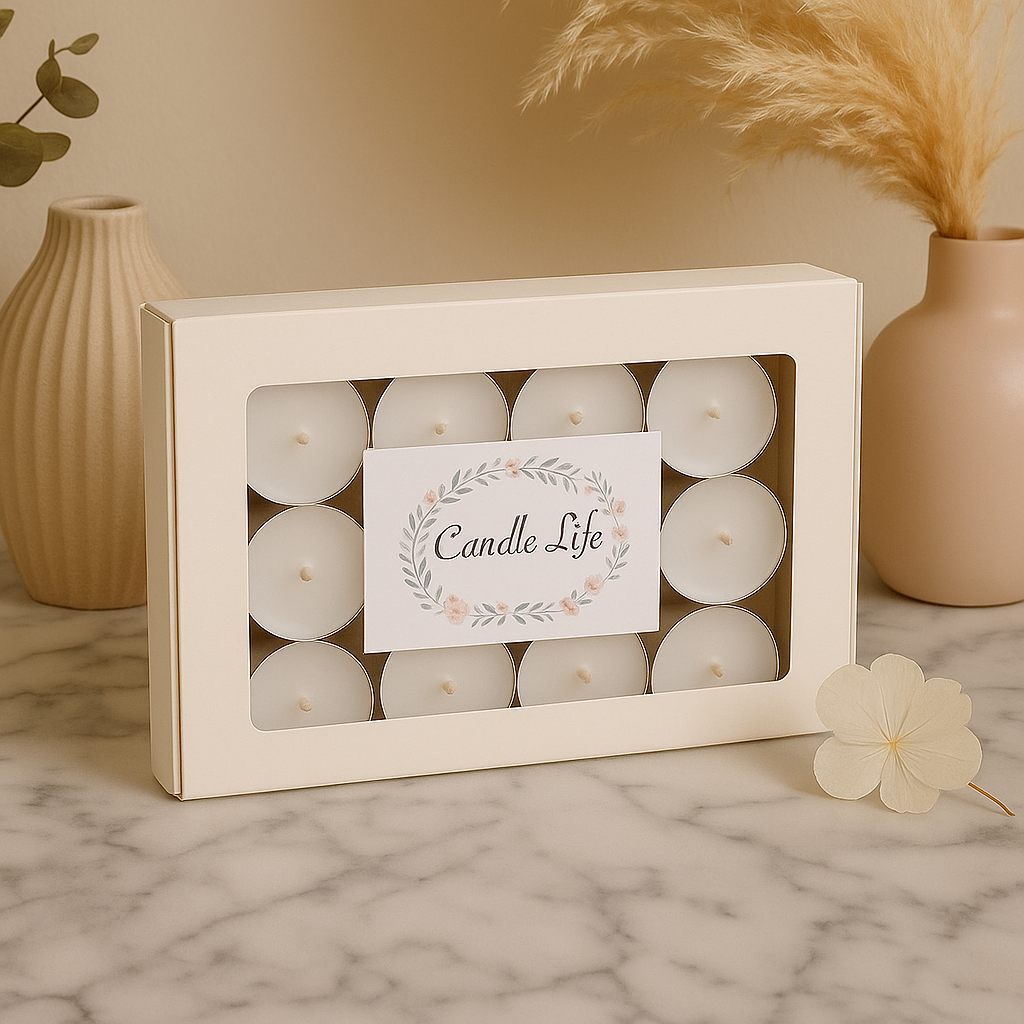 Bougies chauffe-plat végétales pour diffuseurs à fondant – Lot de 12