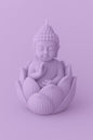 Décoration de cire sans mèche Fleur de Lotus Bouddha Framboise Citronné