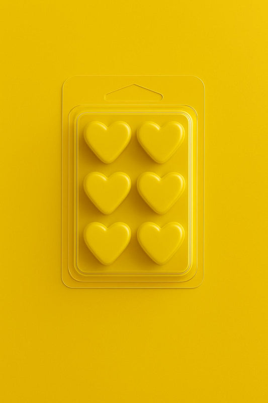 Galets de cœurs Citron Jaune