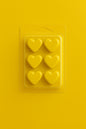 Galets de cœurs Citron Jaune