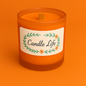 Bougie mèche de bois Citrouille