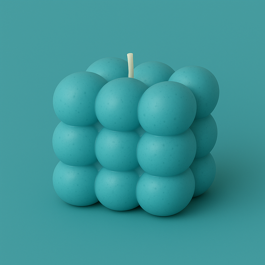 Divers Bougie Moulée grand Cube Sel de Mer et Sauge