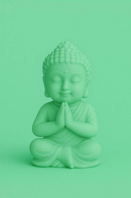 Bougie moulée Bouddha Thé Vert