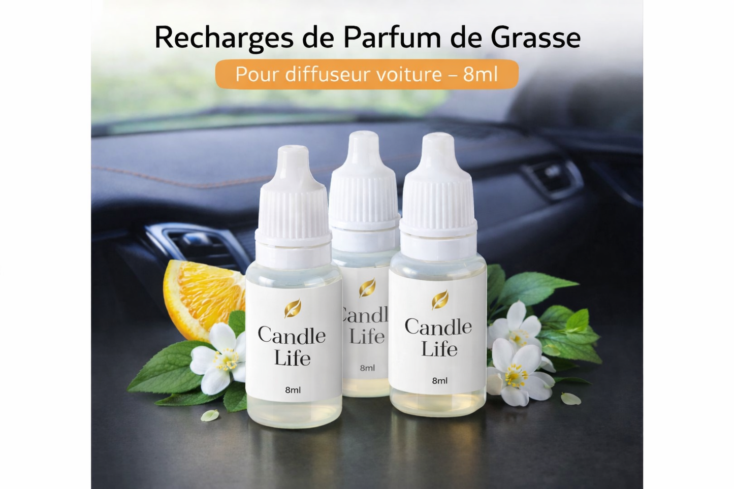 Recharge pour diffuseur voiture
