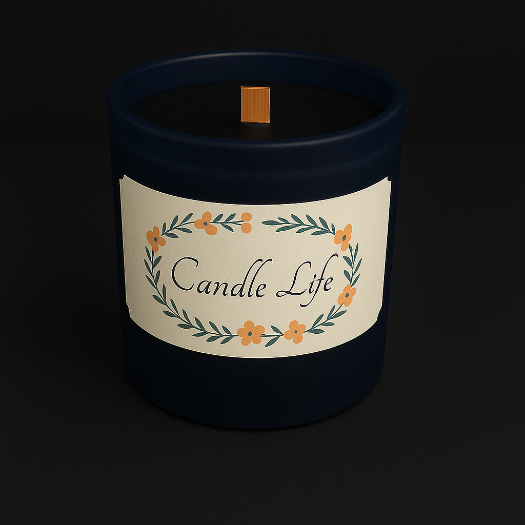 Bougie mèche de bois Figue