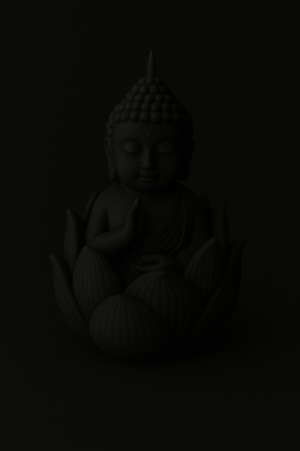 Décoration de cire sans mèche Fleur de Lotus Bouddha Figue