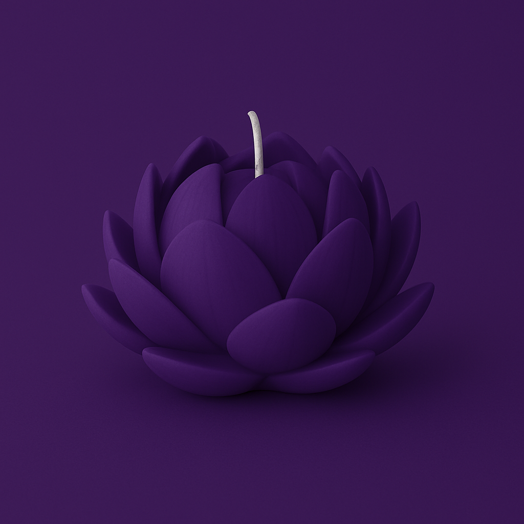 Divers Bougie Moulée Fleur de Lotus Cuberdon