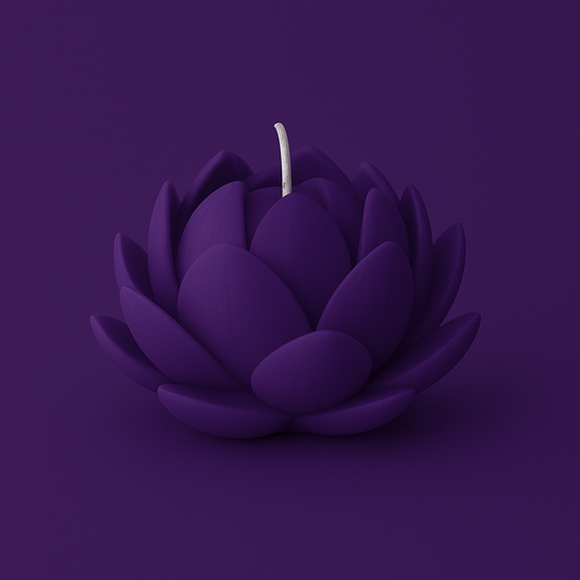 Divers Bougie Moulée Fleur de Lotus Patchouli