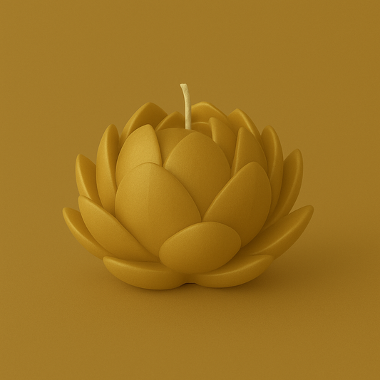 Divers Bougie Moulée Fleur de Lotus Ananas Vanille Miel