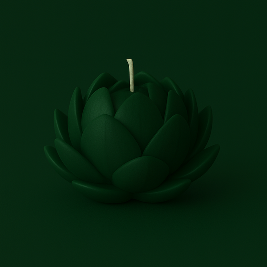Divers Bougie Moulée Fleur de Lotus Cèdre