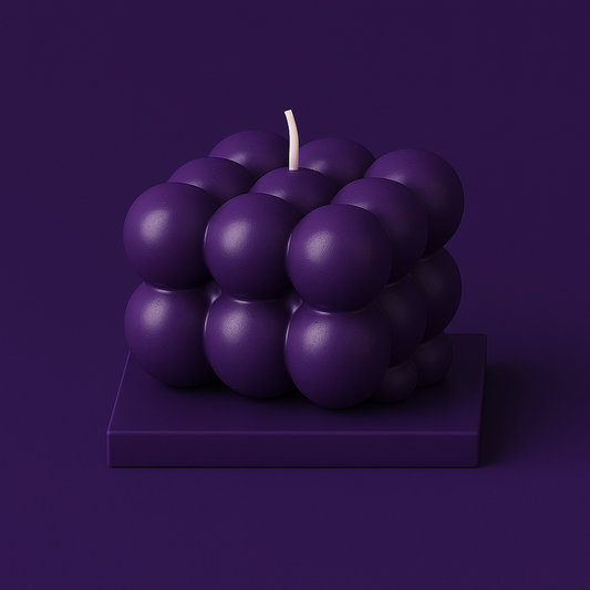Divers Bougie Moulée petit Cube Cuberdon