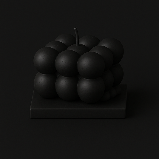 Divers Bougie Moulée petit Cube Figue