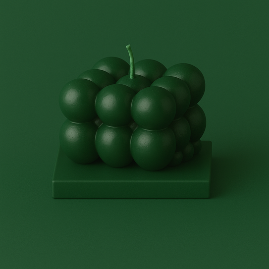 Divers Bougie Moulée petit Cube Cèdre