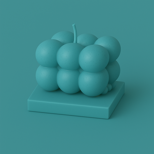 Divers Bougie Moulée petit Cube Sel de Mer et Sauge