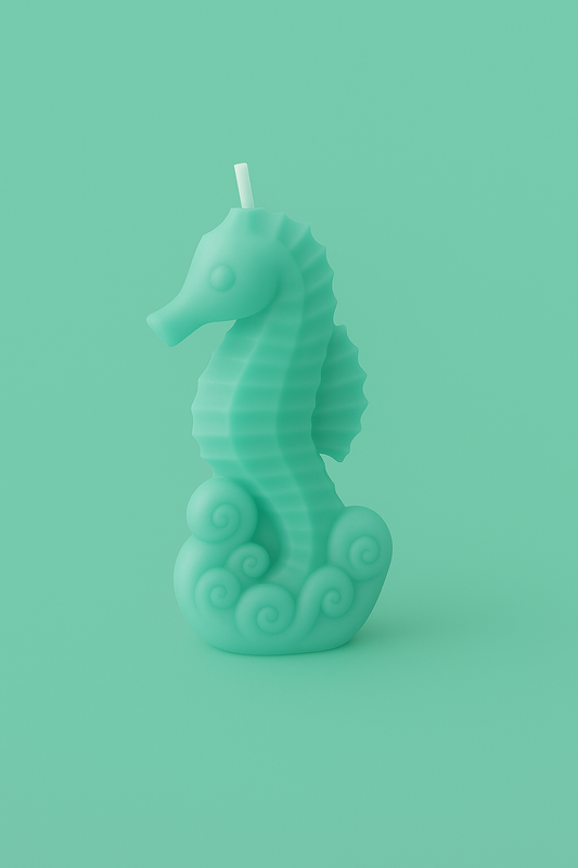 Aqua Bougies Moulées Hippocampe Sel de Mer et Sauge