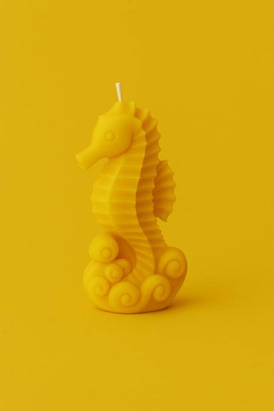 Aqua Bougies Moulées Hippocampe Citron Jaune