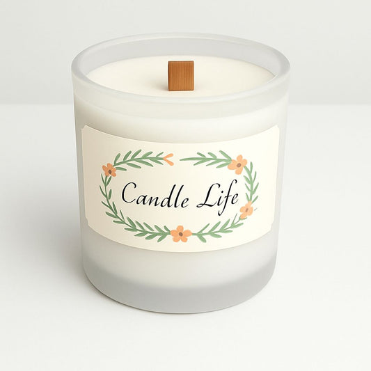 Bougie mèche de bois Musc Coco