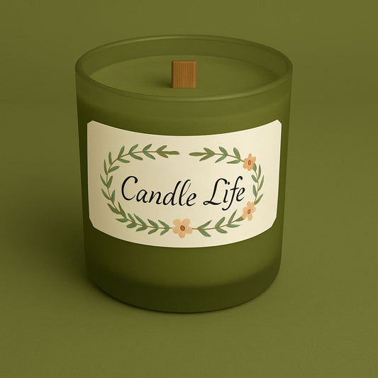 Bougie mèche de bois Citron vert