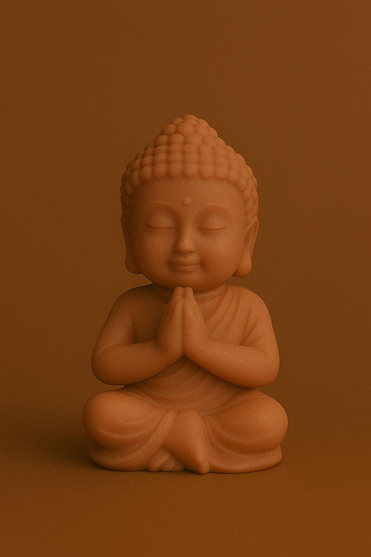 Bougie moulée Bouddha Pain d'Épices