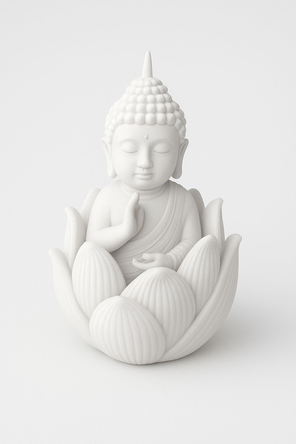 Décoration de cire sans mèche Fleur de Lotus Bouddha Fleur de Lotus