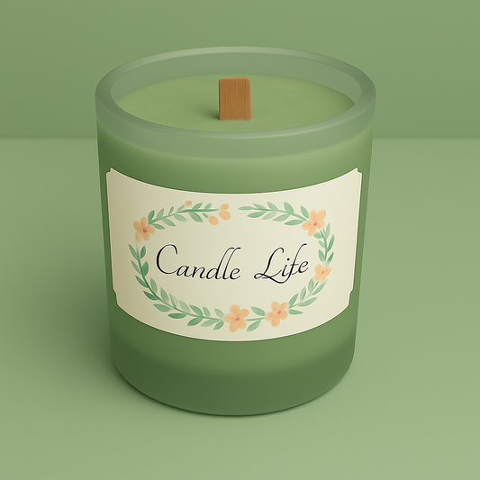 Bougie mèche de bois Thé Vert