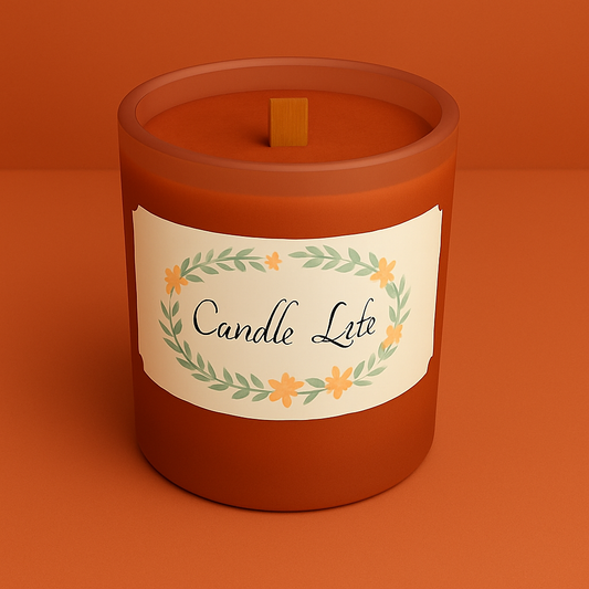 Bougie mèche de bois Madeleine