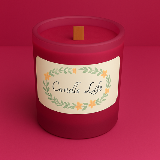 Bougie mèche de bois Fruit de la Passion