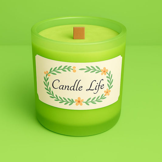Bougie mèche de bois Verveine Citronnée