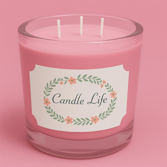 Bougie trois mèches magnolia