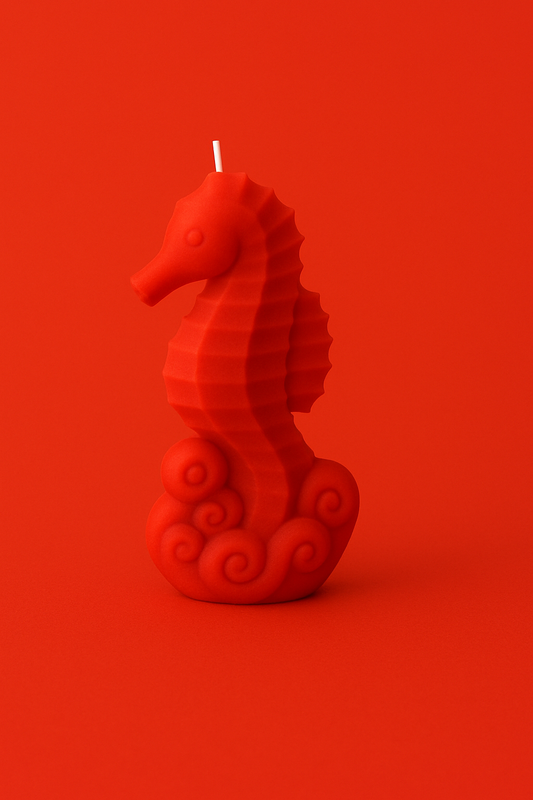 Aqua Bougies Moulées Hippocampe Fleur de Noël