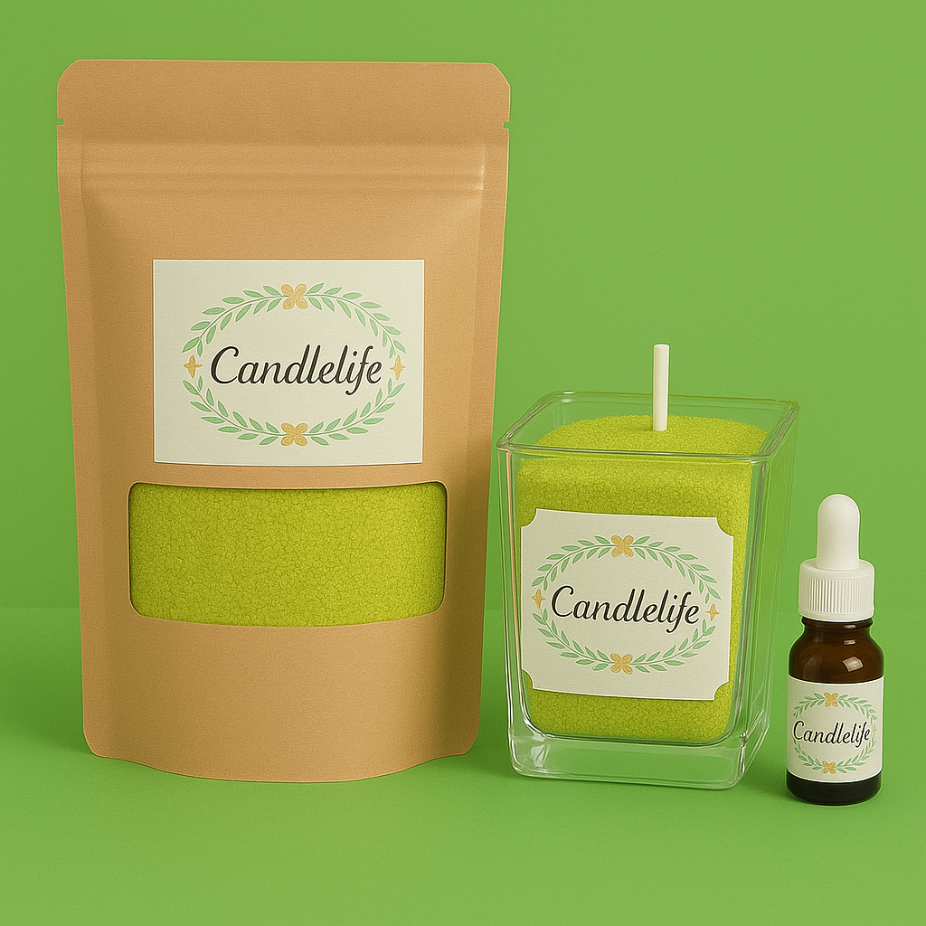 Kit bougie sable de cire Mojito Glacé