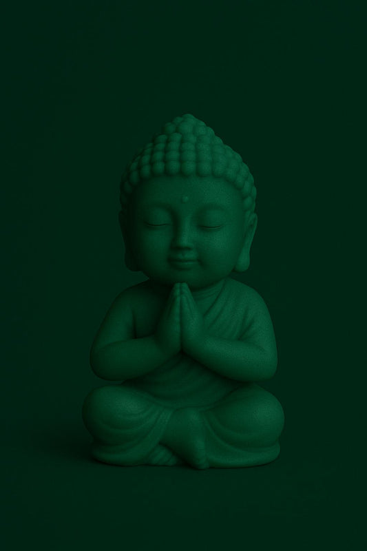 Bougie moulée Bouddha Cèdre