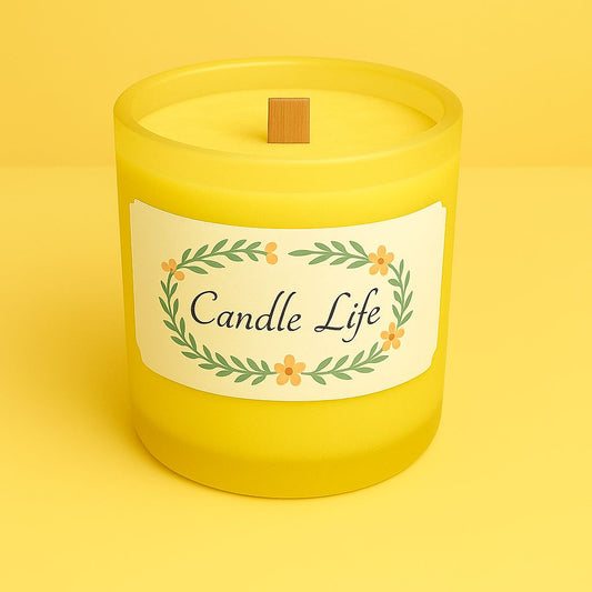 Bougie mèche de bois Vanille