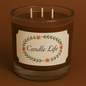 Bougie trois mèches Marron Glacé