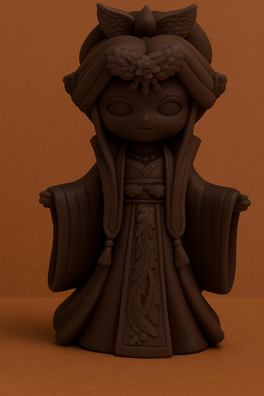 J.A.P Bougie Moulée Princesse Chocolat Noisette