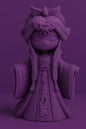 J.A.P Bougie Moulée Princesse Violette
