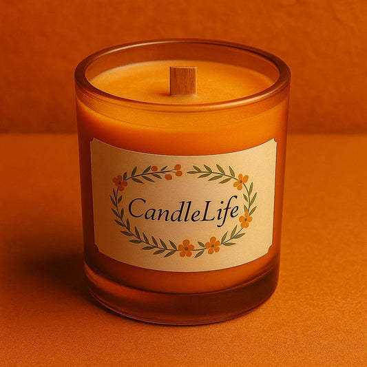 Bougie mèche de bois Ananas Vanille Miel