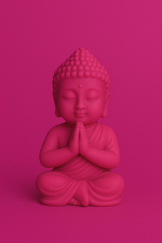 Bougie moulée Bouddha Framboise citronné