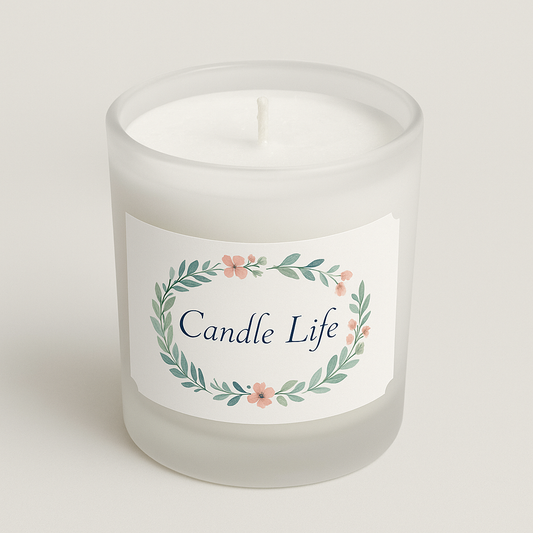 Bougie une mèche Fleur de Lotus