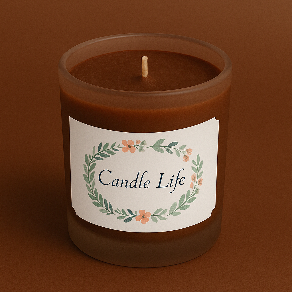 Bougie une mèche Marron glacé