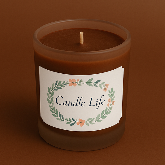 Bougie une mèche Marron glacé